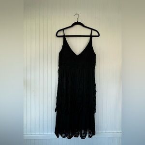 Silk Lace Black Dress